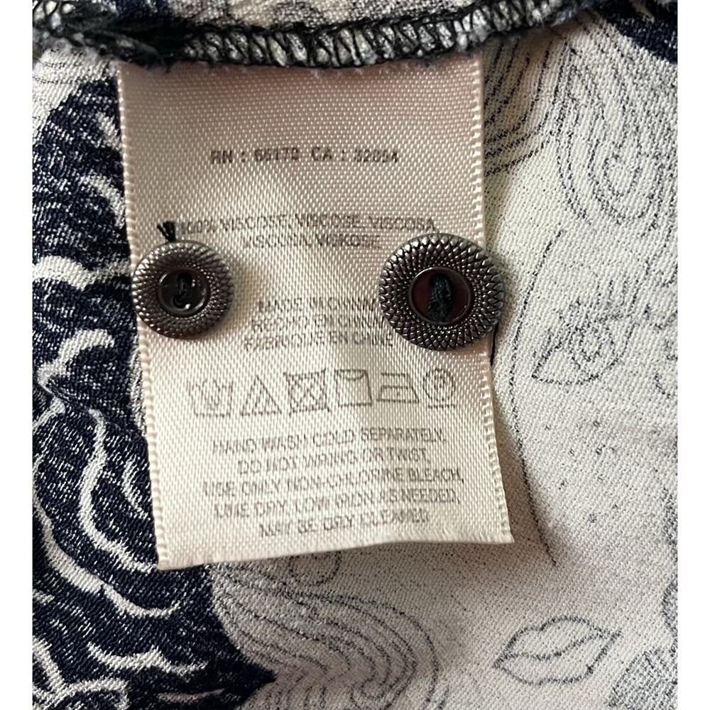 Anthropologie 34 of 52 Conversations Colloquial Faces A-Line Shirt Dress Size 8 - Picture 9 of 9